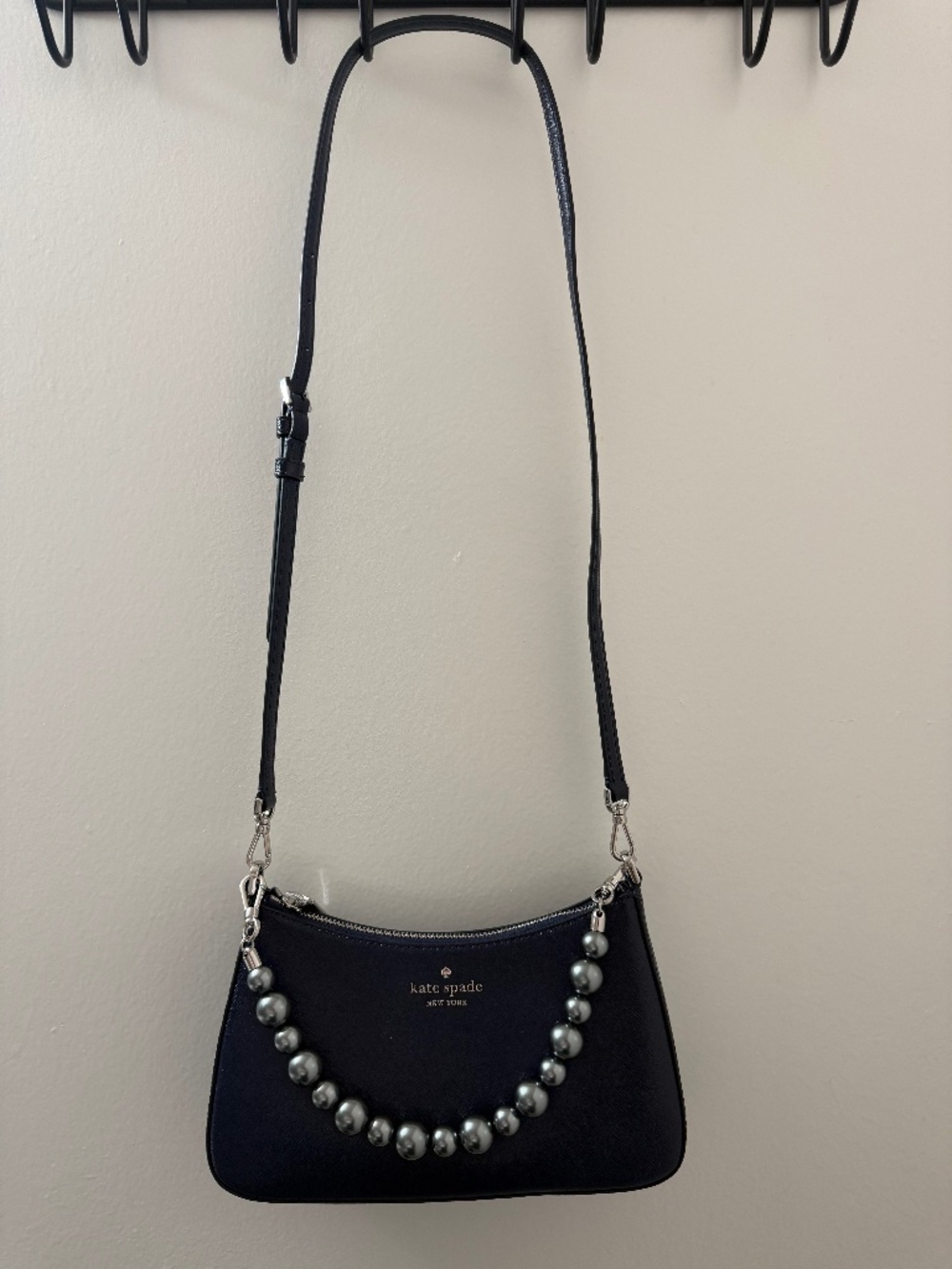 Kate Spade Madison Faux Pearl Medium Convertible Crossbody (Style KI932)